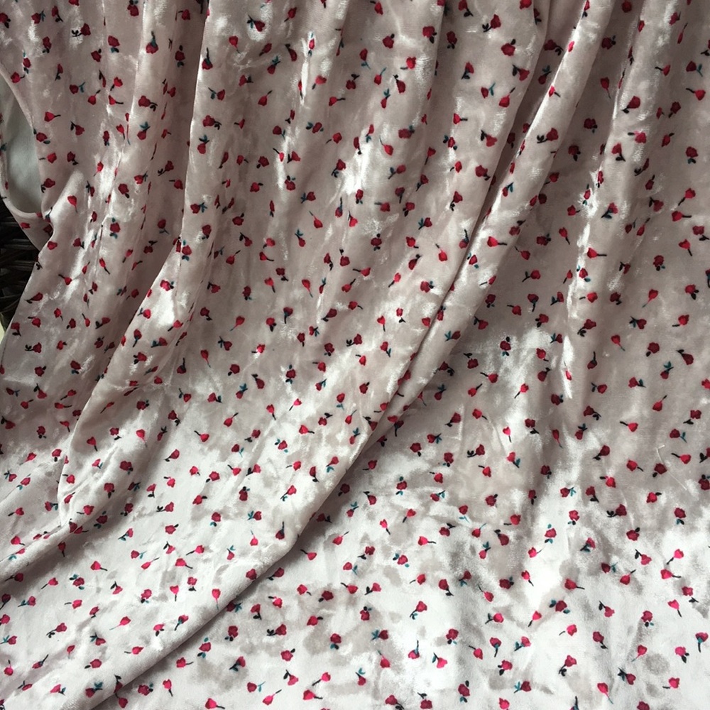 Lauren Conrad Velvet Floral Blouse - Picture 3 of 6
